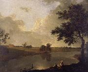 Richard  Wilson View of Tabley House,Cheshire oil